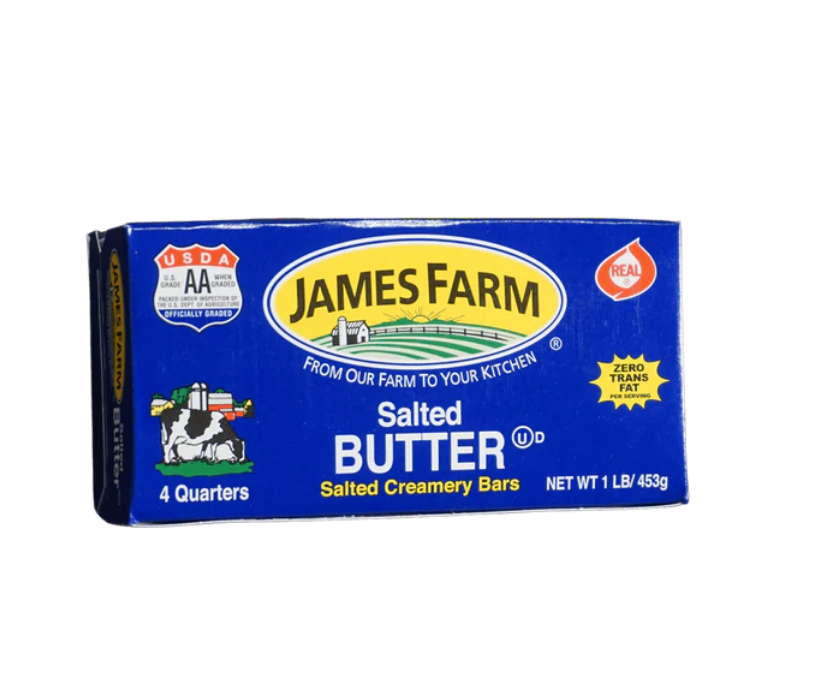 JAMES FARM QUART BUTTER 18/1