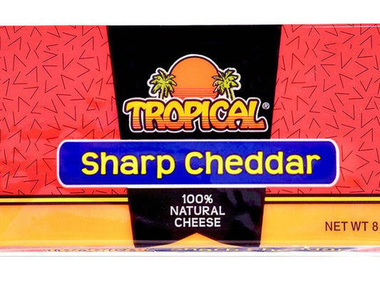 TROPICAL CHEESE SHARP 12/8 OZ