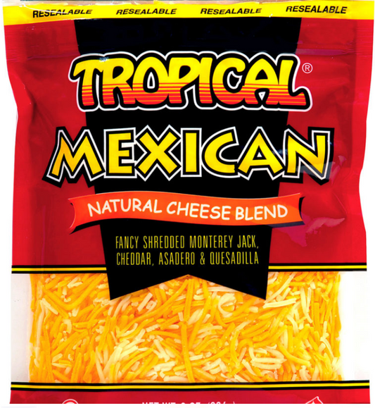 12/8OZ TROP. MEXICAN SHREDDED RAYADO