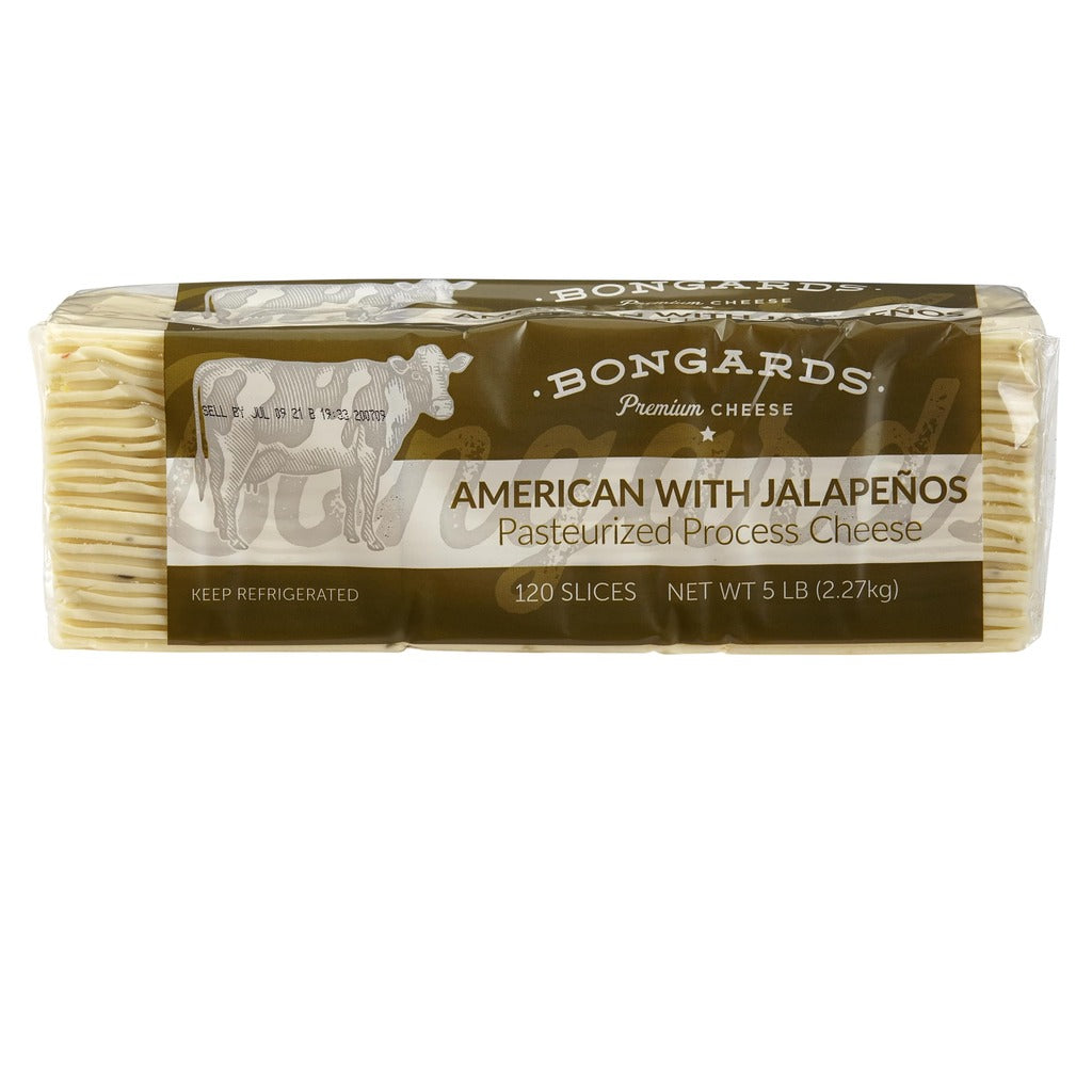 5 LB BONGARDS - PROCESS AMERICAN W/ JALAPENOS 120 SLICES