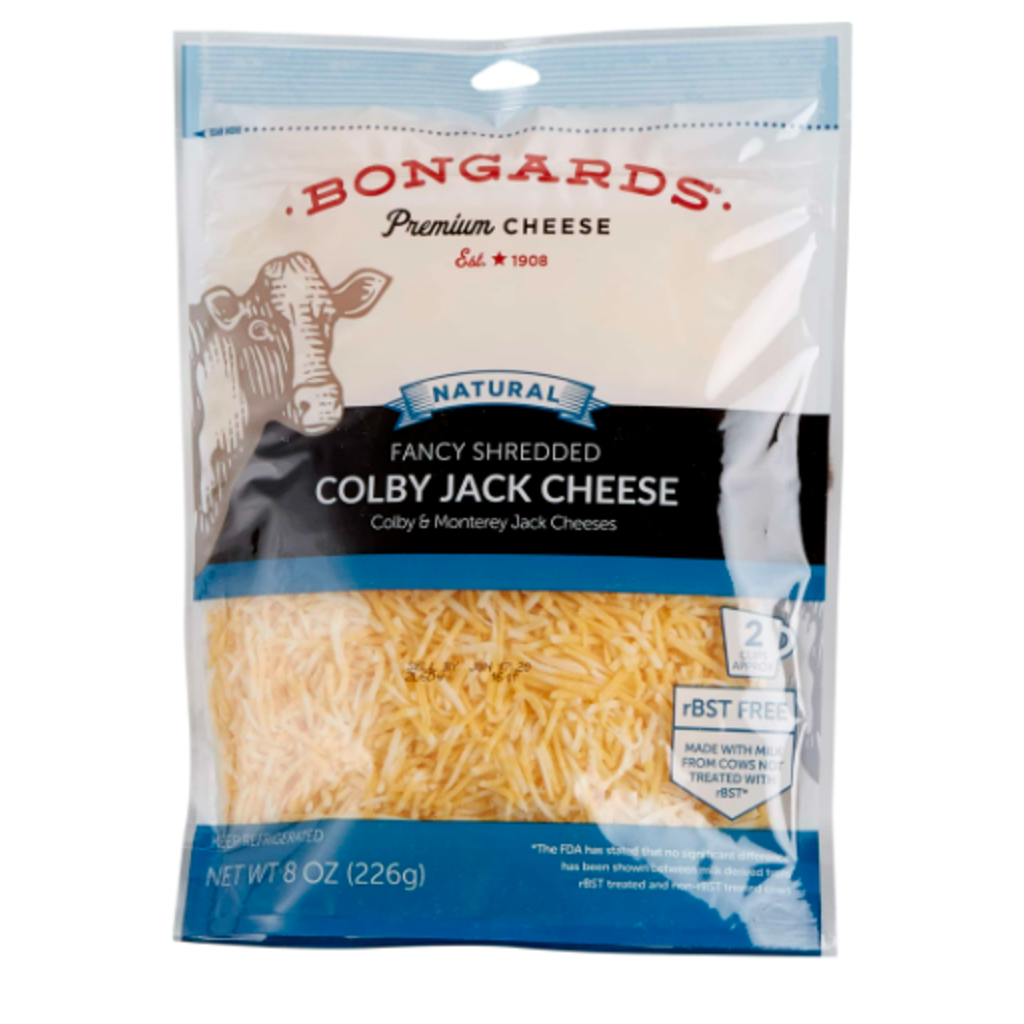 8 OZ BONGARDS - COLBY JACK FANCY SHREDDED