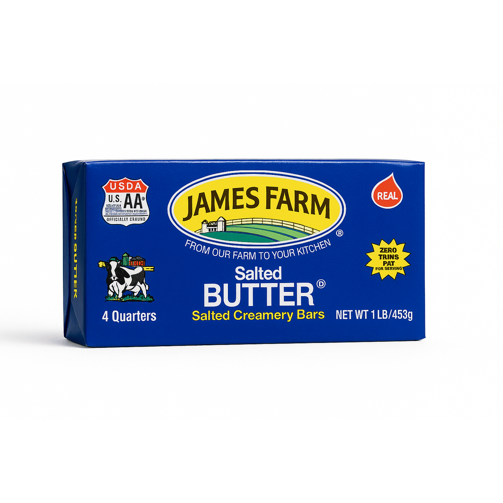 1 LB JAMES FARM SALTED BUTTER