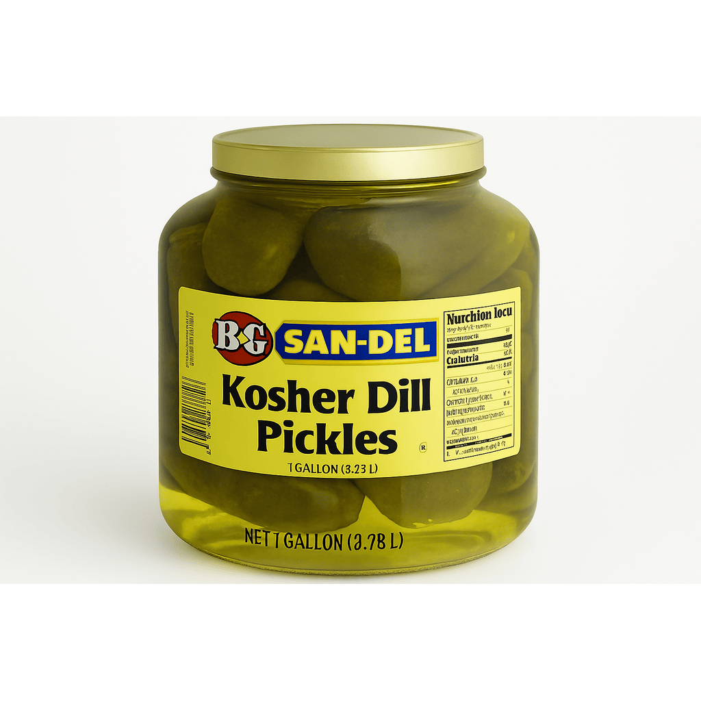 1 GAL KOSHER - WHOLE PICKLES