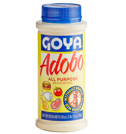 GOYA 12X28OZ ADOBO SIN PIMIENTA TAPA AZUL