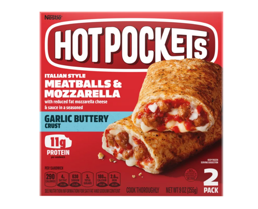 HOT POCKETS MEATBALL & MOZARELLA 8/9.OZ