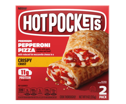 HOT POCKETS PEPPERONI PIZZA 8/9.OZ