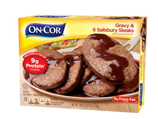ONCOR GRAVY SALISBURY STEAK 6/ 28 OZ