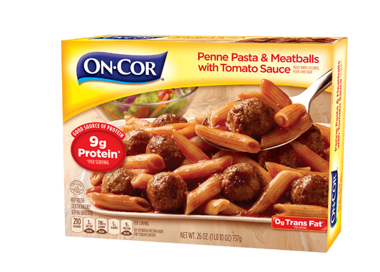 ONCOR PENNE PASTA MEAT BALLS 6/28OZ