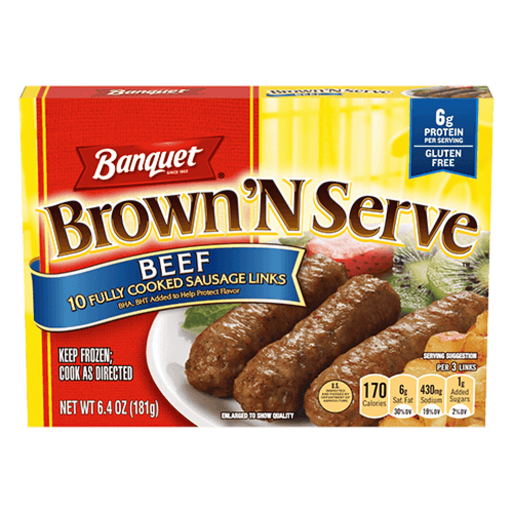 6.4 OZ BROWN 'N SERVE - BEEF LINK