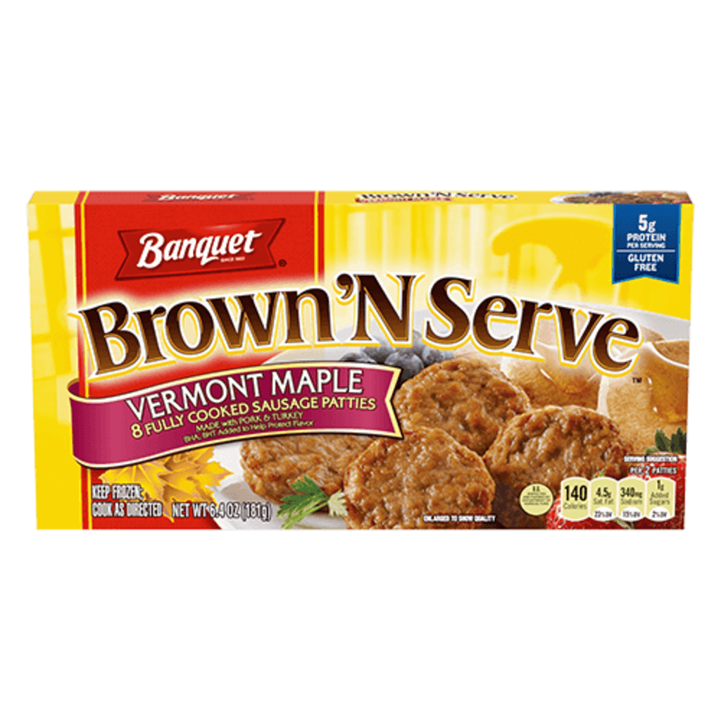 6.4 OZ BROWN 'N SERVE - MAPLE PATTY