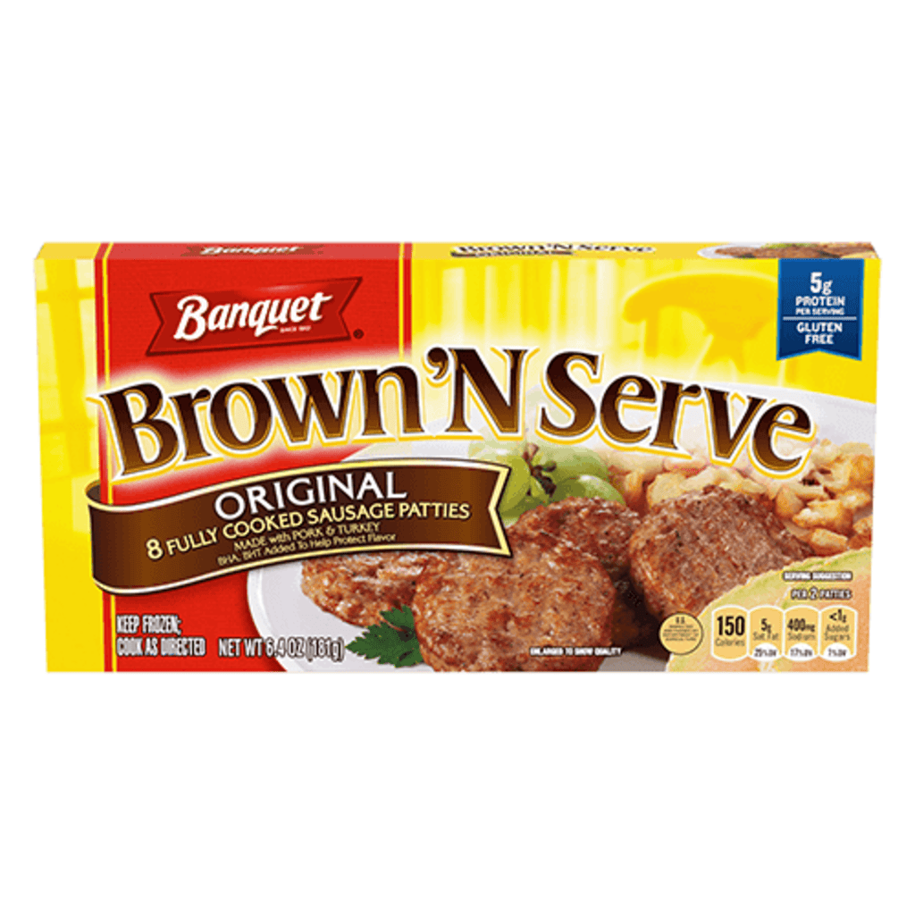 6.4 OZ BROWN 'N SERVE - ORIGINAL PATTY